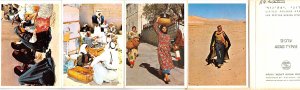 Arab Types Multi Fold Israel Multi Fold Postcard 