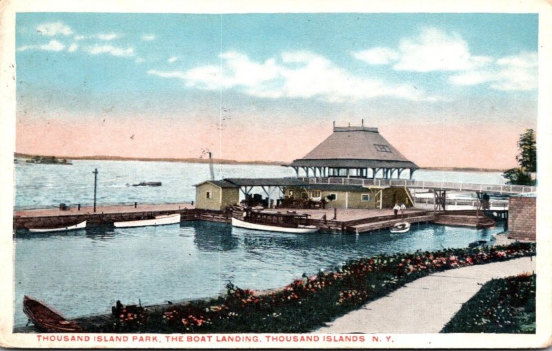 New York Thousand Islands Boat Landing At Thousand Island Park 1921