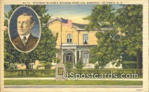 Woodrow Wilson's Boyhood Home - Columbia, South Carolina SC  