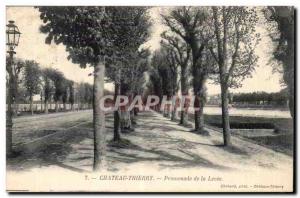 Chateau Thierry - Walk the levee - Old Postcard