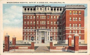 Misericordia Philadelphia, Pennsylvania, USA Hospital 1921 