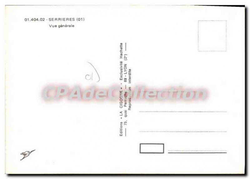 Postcard Old Serrieres general view