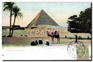 Postcard Ancient Egypt Egypt Cairo Pyramid of Chephren