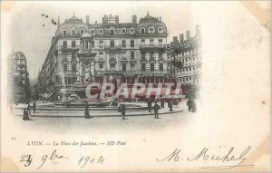 Postcard Old Lyon Place des Jacobins (map 1900)