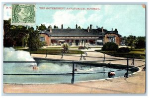 1907 The Government Sanatorium Rotorua New Zealand Posted Antique Postcard