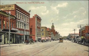 Shreveport Louisiana LA Texas St. East c1910 Postcard