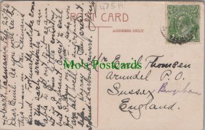 Genealogy Postcard - Family History - Thomsen - Arundel P.O. - Sussex   475A