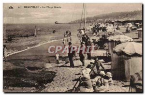 Deauville - La Plage Fleurie - children - Old Postcard