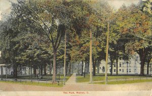 Warren Ohio 1908 Postcard The Park