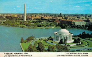 USA Panoramic View Washington DC Vintage Postcard 07.61