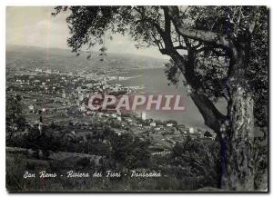 Postcard Modern San Remo Riviera Panorama