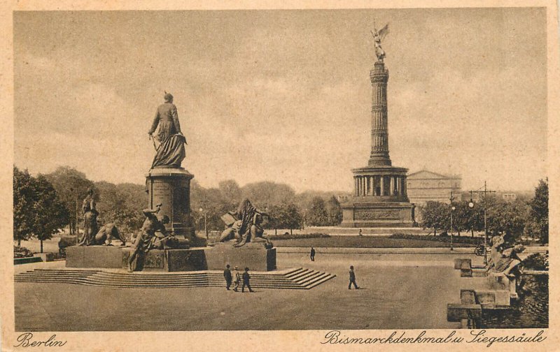 Germany Berlin Bismarck monument 1928