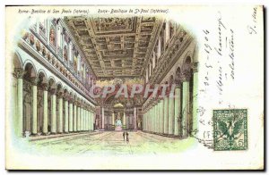 Old Postcard Roma Basillica di San Paolo