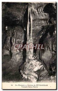 Old Postcard The Pyrenees Betharram Caves Of Saint Peter Twist