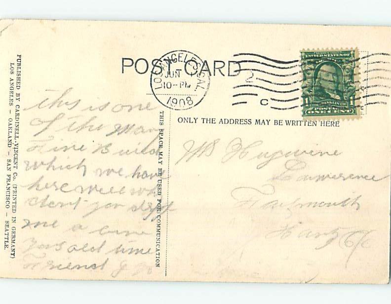Divided-Back HOTEL SCENE Los Angeles California CA H1387