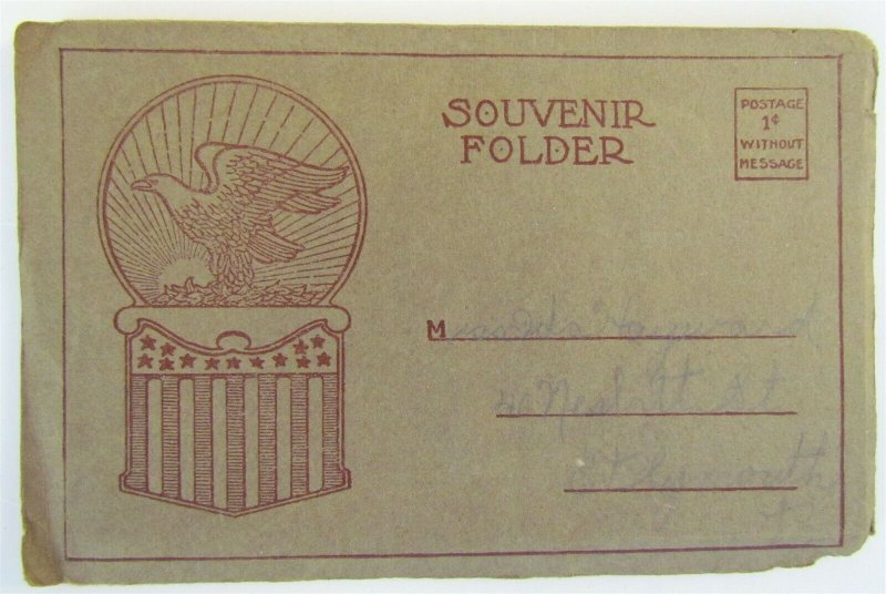 DOYLESTOWN PA BUCKS COUNTY ANTIQUE POSTCARD SOUVENIR FOLDER