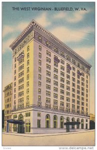 BLUEFIELD, West Virginia, PU-1943; The West Virginian Hotel