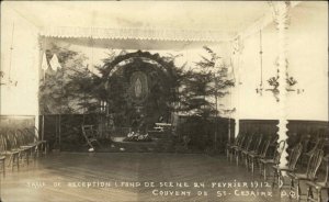 St Claire Quebec PQ Couvent de St Cesaire Convent Real Photo RPPC Vintage PC