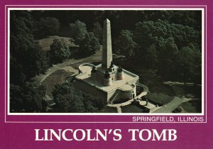 Postcard President Lincoln's Tomb Oak Ridge Cemetery Springfield Illinois IL