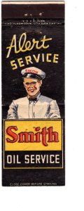 Alert Service, Smith Oil, Vintage Matchbook Cover, Car Service Centre