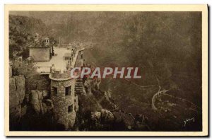 Old Postcard Gorges du Loup Pont du Loup seen high Gourdon
