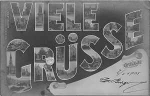 Lot 71 vielle grusse  big letter offenburg germany