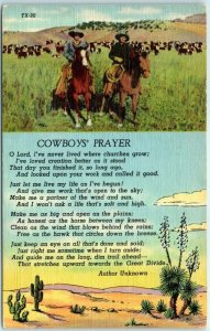 Postcard - Cowboy's Prayer