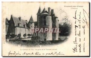 Old Postcard Vouneuil-sur-Vienne Le Chateau