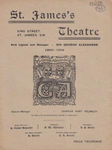 The Basker St James Theatre 1916 WW1 Norman Forbes Comedy War Programme