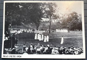 Vintage Postcard 1924 May Fete Ohio State University (1970 Reproduction)