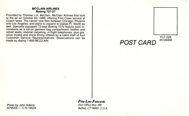 McClain Airlines - Boeing 727-27