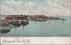 Postcard Harbor View Bridgeport CT 1906