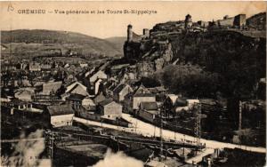 CPA CRÉMIEU - Vue générale et es Tours St-Hippolyte (433372)