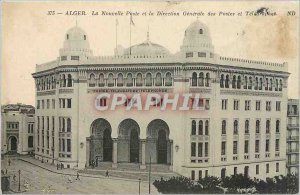 Old Postcard Algiers New Post Office and the General Directorate of Posts and...