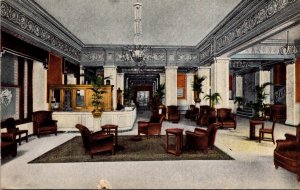 Michigan Detroit Hotel Pontchartrain Public Office and Lobby 1913