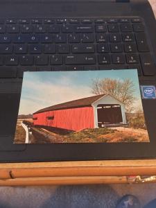 Vtg Postcard: Parke County Indiana no 16 Thorpe Bridge