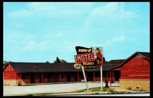 1950s Round-Up Motel U.S. Route 66 Claremore OK Postcard