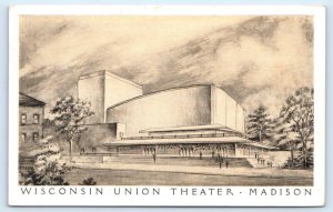MADISON, WI ~ WISCONSIN UNION THEATER 1946 J. A. Fagan Postcard