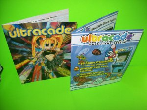 Ultracade Technologies Original Multi Game System Video Arcade Game Sales Flyers