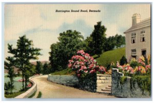 Bermuda Postcard Harrington Sound Road Stairs to Building 1948 Vintage Posted