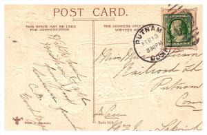 3457  Valentine   Flower antique Car