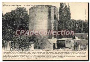 Old Postcard Villeneuve sur Yonne The big Tour before