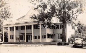 B51/ Skowhegan Maine Me RPPC Real Photo Postcard c1940s Lakewood Theatre