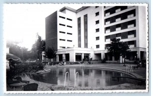 Cordoba Spain Postcard Front and Pool View Hotel Cordoba c1950's RPPC Photo