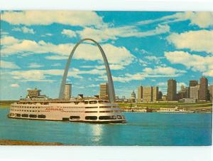 Vintage Post Card Gateway City Gateway Arch Admiral Excurs St Louis Miss  # 4271