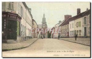 Nangis Carte Postale Ancienne de l & # 39eglise