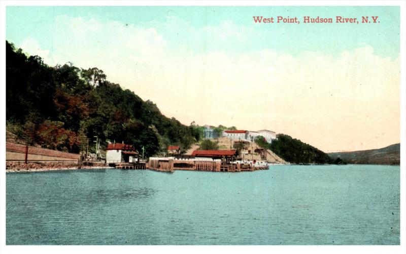 New York  West Point   Ferry Dock on Hudson