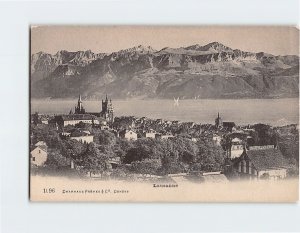 Postcard Lausanne Switzerland