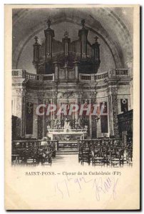 Postcard Old Saint Pons Organ Choir of the Cathedral