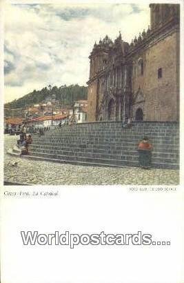 La Catedral Cuzco, Peru Writing on back 